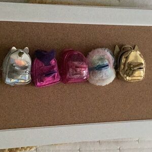 5 pk Doll Backpacks
